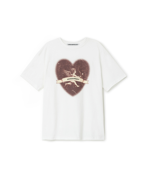 Cupid оверсайз T-рубашка, WHITE