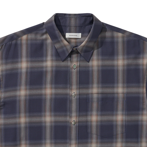 PLAID CHECK SHIRTS NAVY