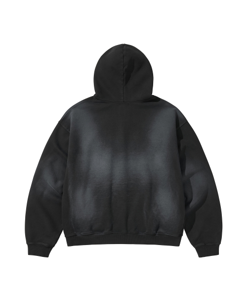 LOGO ZIP-UP HOODIE / BLACK