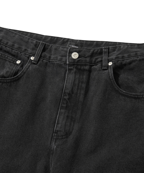 BAGGY DENIM PANTS / BLACK