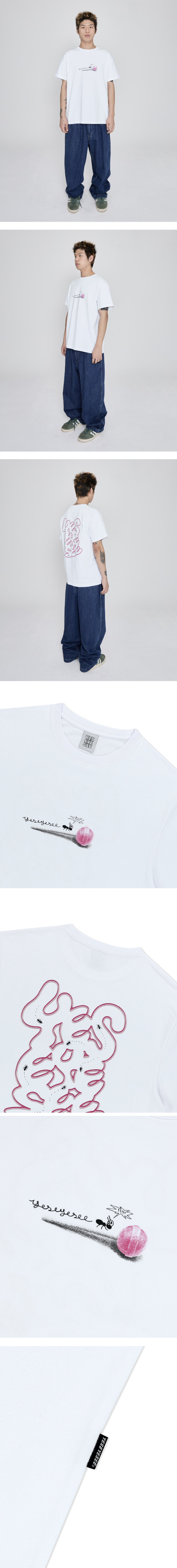 ★YESEYESEE★ Anthill Logo Tee White YS251TTSST05WHT yeseyesee Anthill Logo Tee - White | International Store