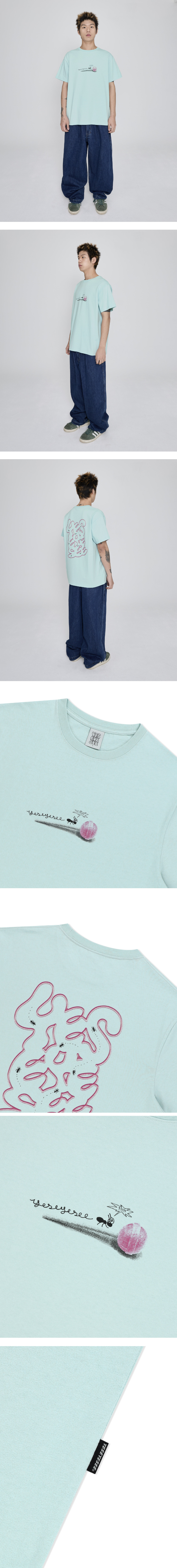 ★YESEYESEE★ Anthill Logo Tee Slate YS251TTSST05SLT MUSINSA | YESEYESEE Anthill Logo Tee Slate
