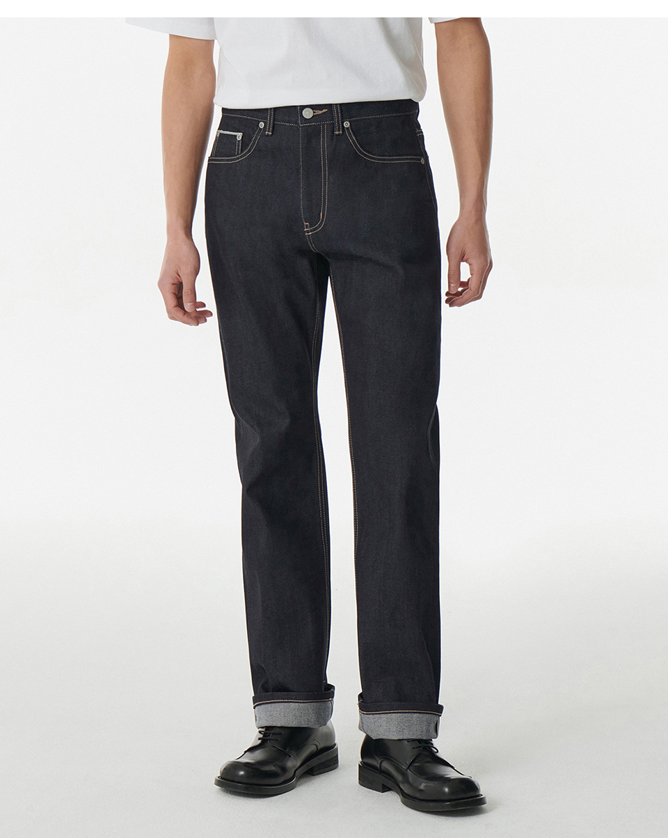 ★MUSINSA STANDARD★ Straight denim slacks deep indigo MMDNP MUSINSA | MUSINSA STANDARD Straight Denim Pants [Deep Indigo]
