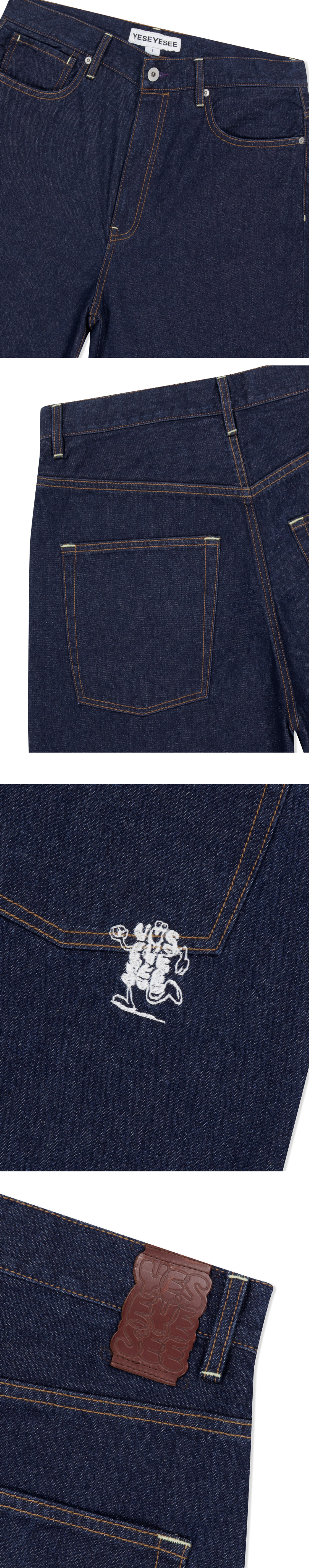 ★2024SS新作★YESEYESEE★Basal 5 Pockets Denim Shorts yeseyesee® :: Basal 5 Pockets Denim Shorts Dark Indigo