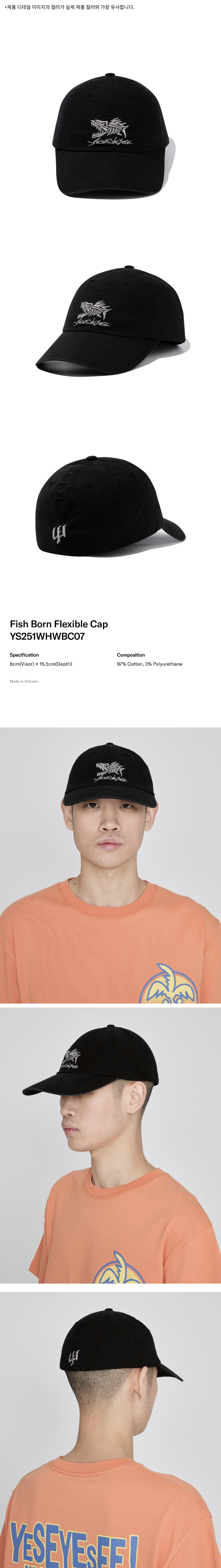【YESEYESEE】★Fish Born フレキシブルキャップ★ Fish Born Chips | TYPE A 全開フォルム💥💥💥 ⚠️soldoutしま