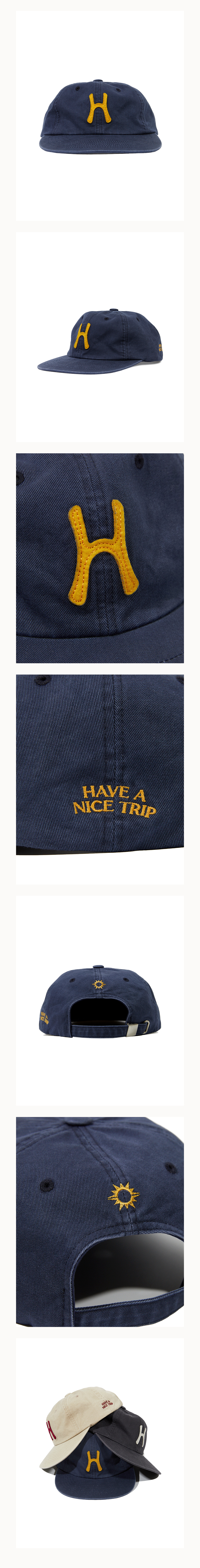 MUSINSA | HELLO SUNRISE H Logo Cotton Relaxed Fit 6Panel