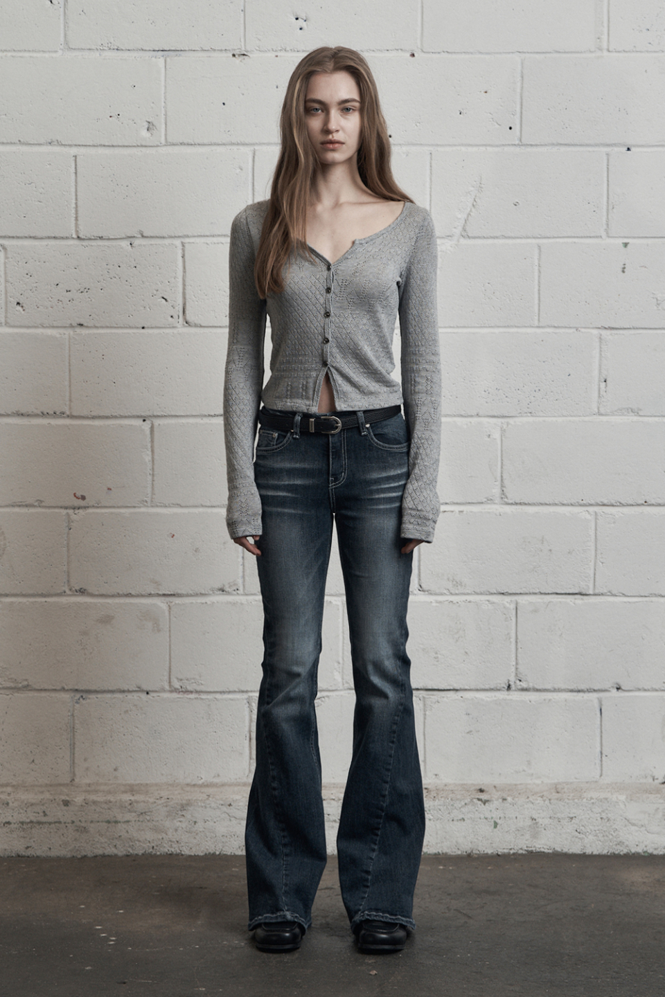 시너진(SYNERJYN) BRUSH CAT WASHING DENIM PANTS BLUE - 사이즈
