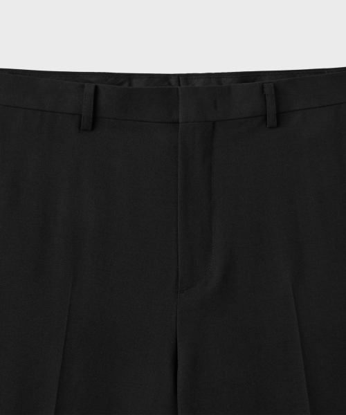 ESSENTIAL WIDE SLACKS [BLACK]