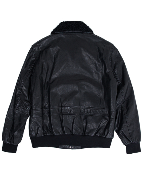 Куртка авиатор из овчины (BLACK)