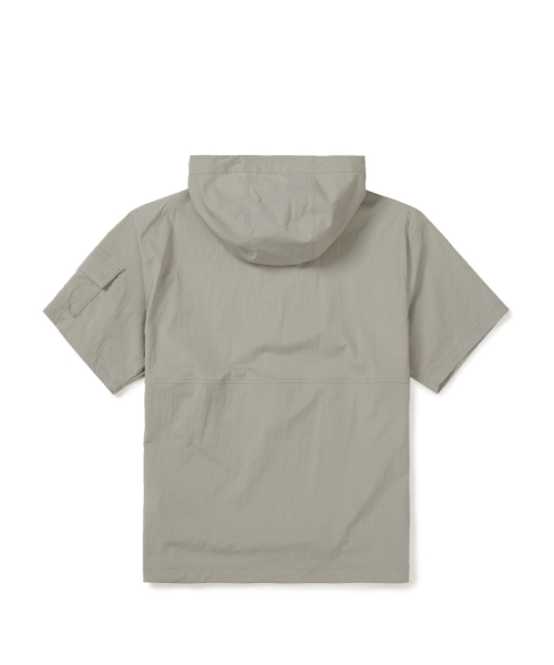 Анорак с капюшоном и коротким рукавом (S25MMRAN65) Fog Gray