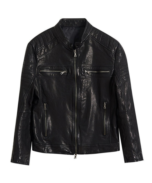 Байкерская куртка из овчины Skoll (Black)