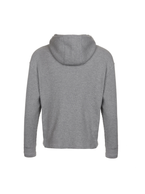 Худи в рубчик со срезами Grey