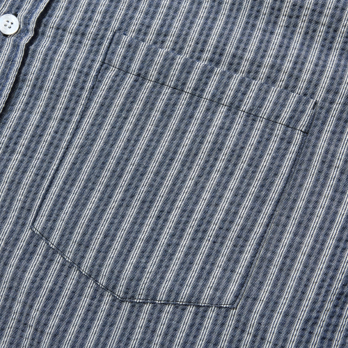 Seersucker Stripe Shirt - Navy thumbnail 11