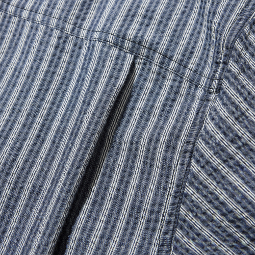 Seersucker Stripe Shirt - Navy thumbnail 14