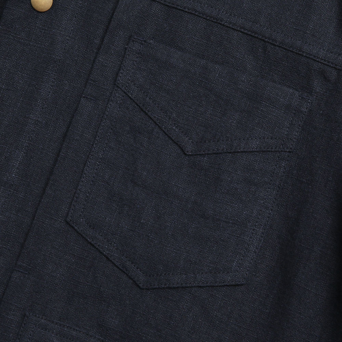 Type-2 Linen Trucker Jacket (Navy)