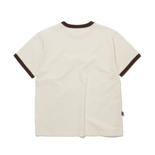 Набор из 2 футболок-рингер Ingray (Navy+Brown)_FR2KT22U