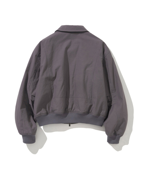 Washed Bomber Jacket Purple