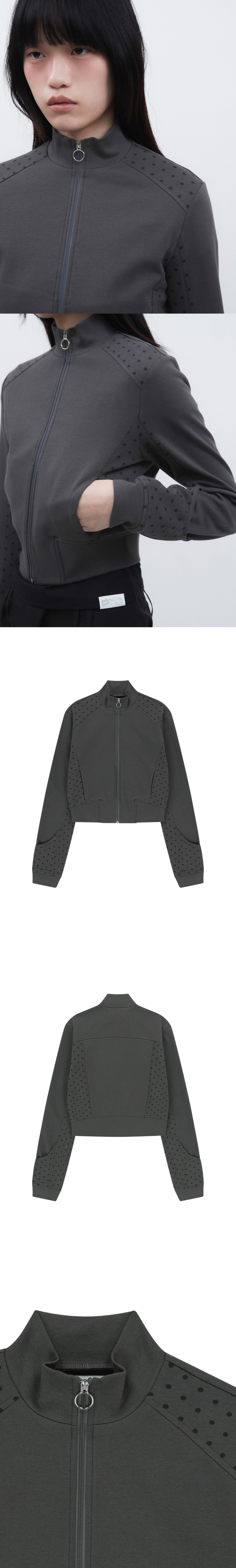 【TUOMIO】DOT LAYERD TRACK JACKET ★韓国人気★追跡付 MUSINSA | TUOMIO DOT LAYERD TRACK JACKET [CHARCOAL]