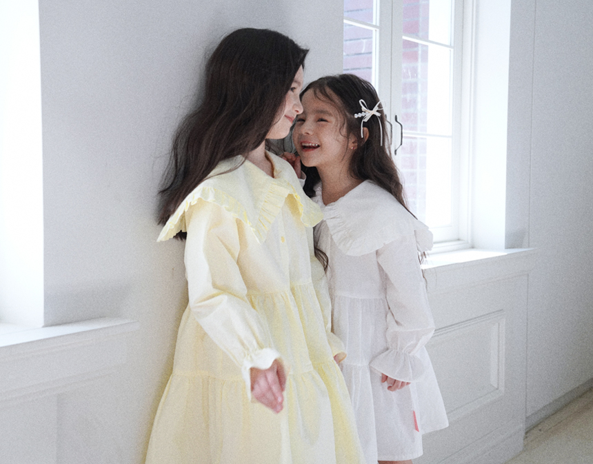 스윗비터 키즈 러플 셔츠 원피스