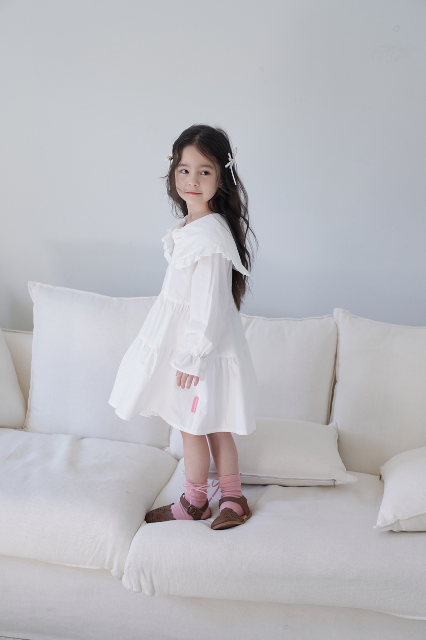 스윗비터 키즈 러플 셔츠 원피스