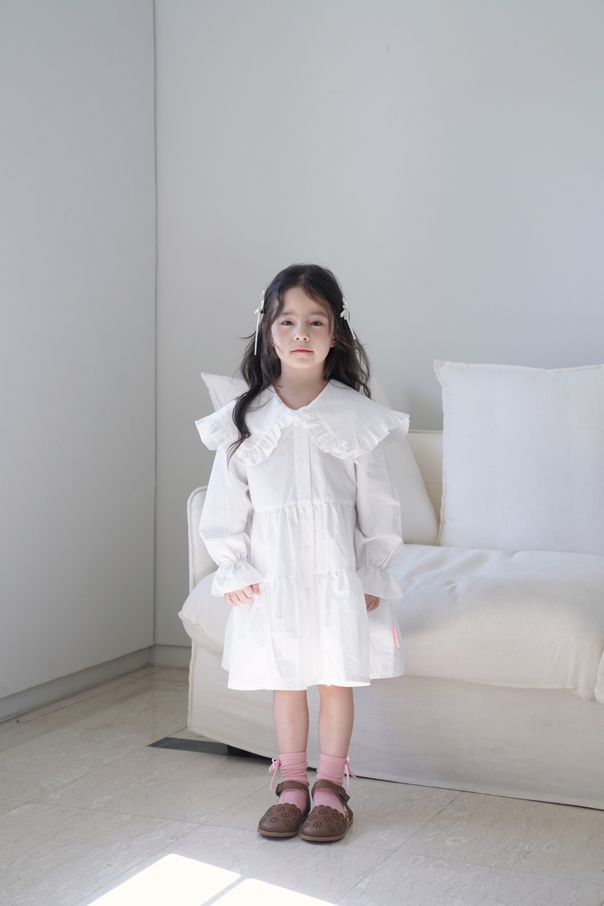 스윗비터 키즈 러플 셔츠 원피스