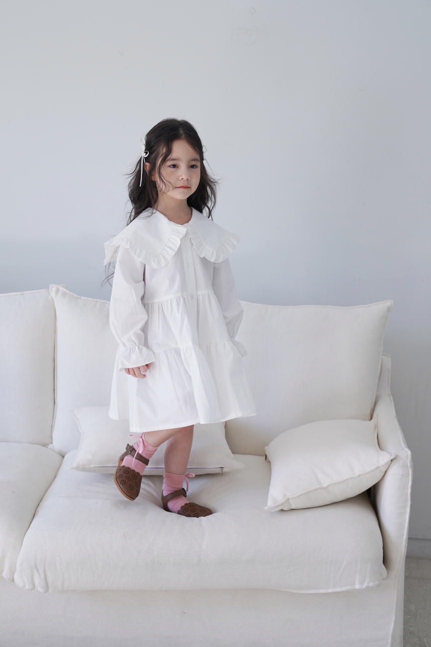 스윗비터 키즈 러플 셔츠 원피스