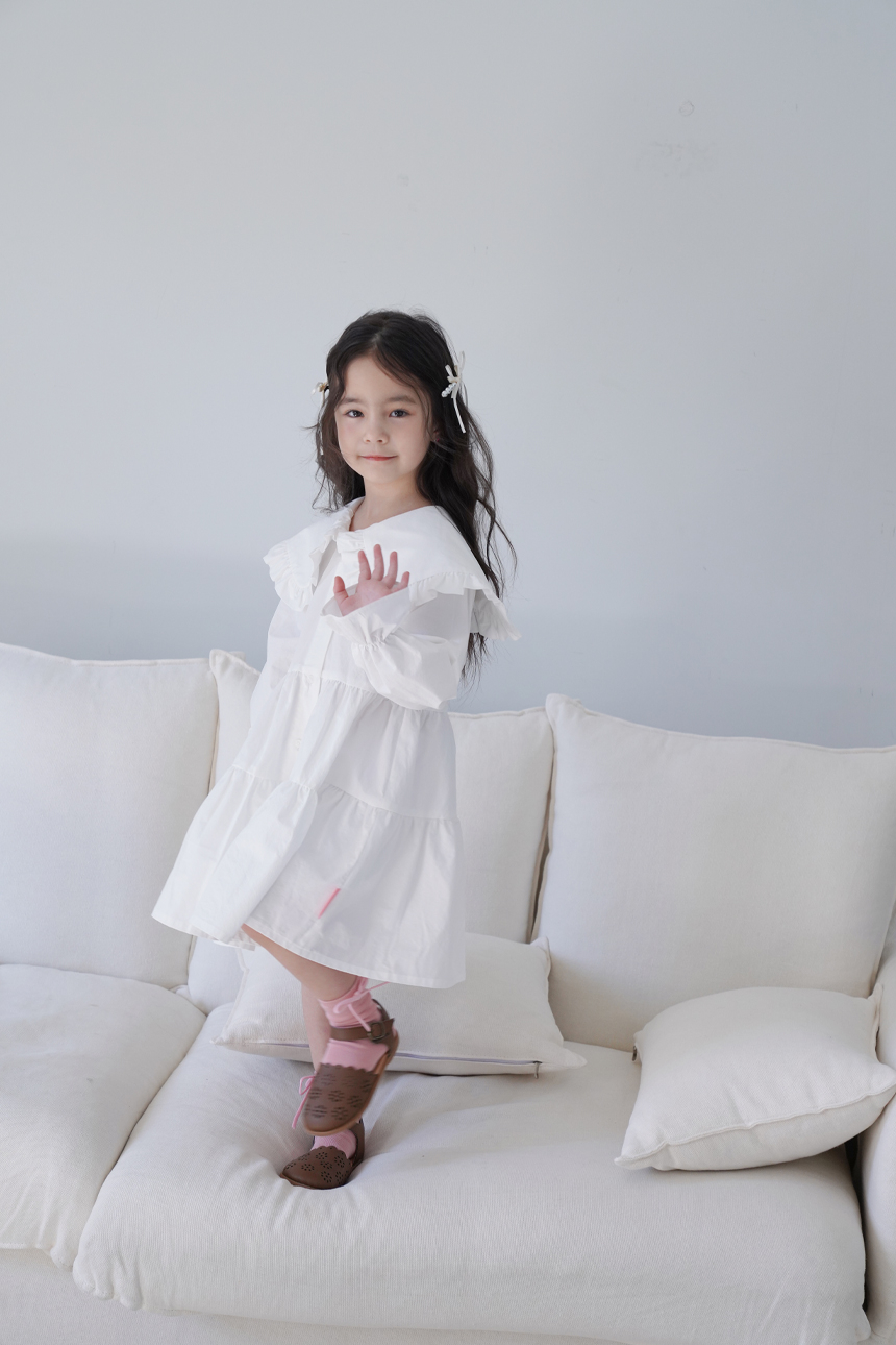 스윗비터 키즈 러플 셔츠 원피스