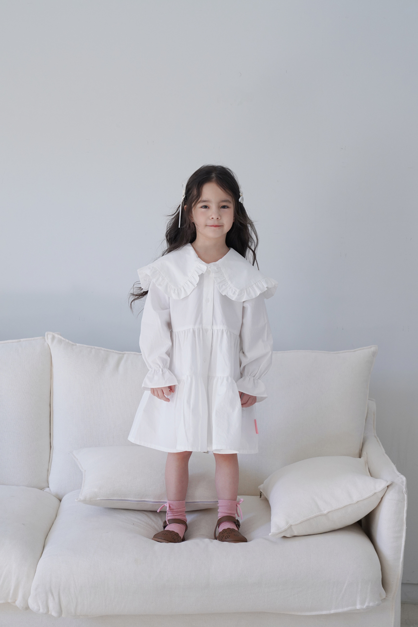 스윗비터 키즈 러플 셔츠 원피스