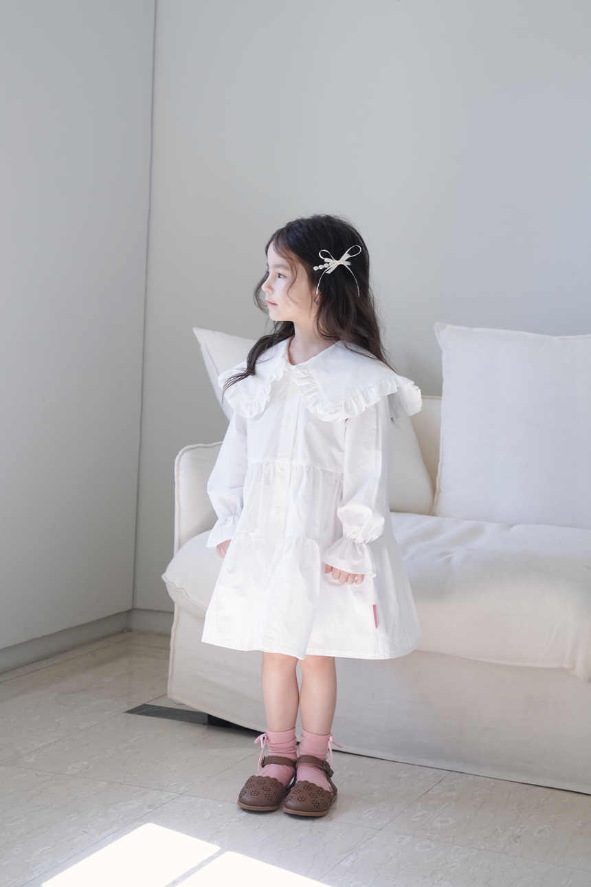 스윗비터 키즈 러플 셔츠 원피스