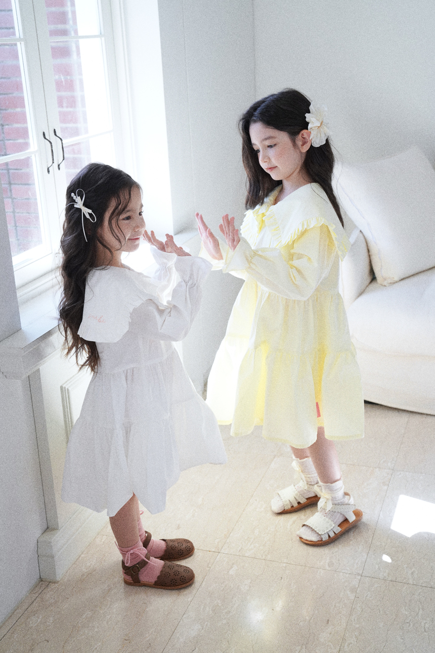 스윗비터 키즈 러플 셔츠 원피스