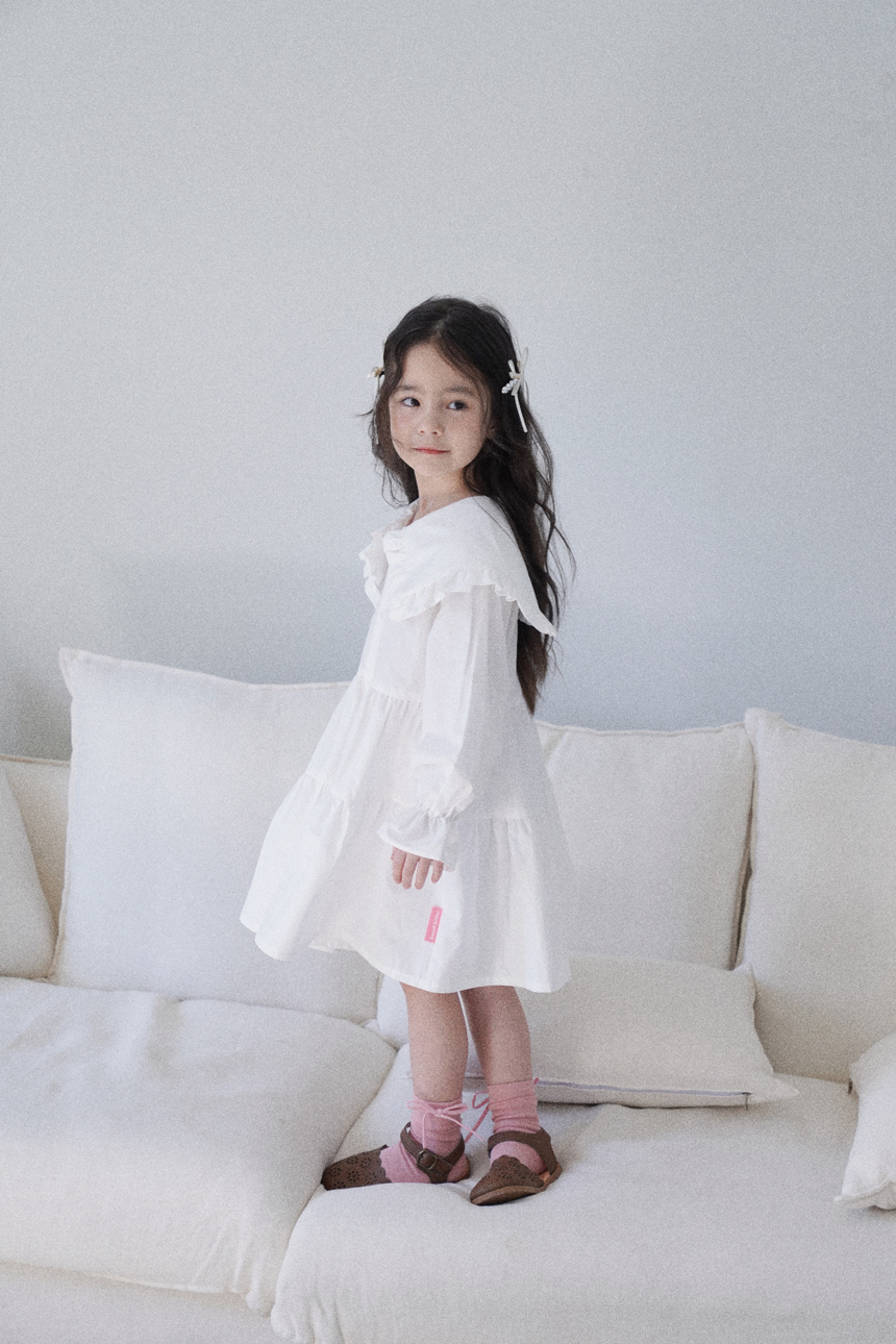 스윗비터 키즈 러플 셔츠 원피스