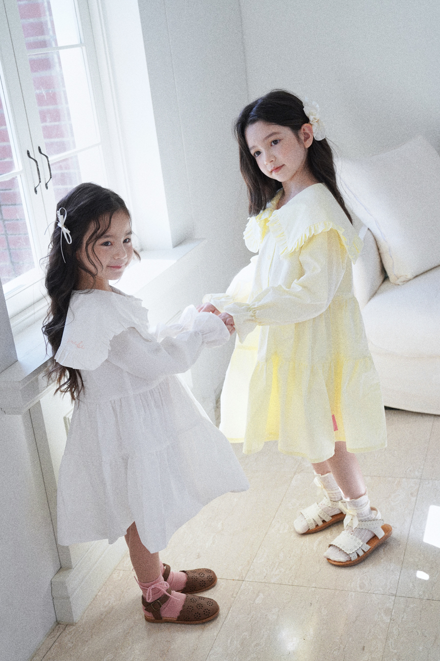 스윗비터 키즈 러플 셔츠 원피스