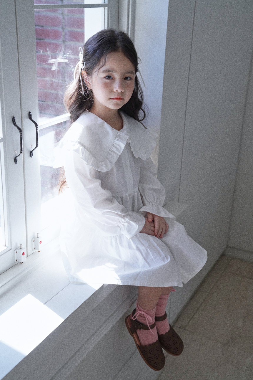 스윗비터 키즈 러플 셔츠 원피스