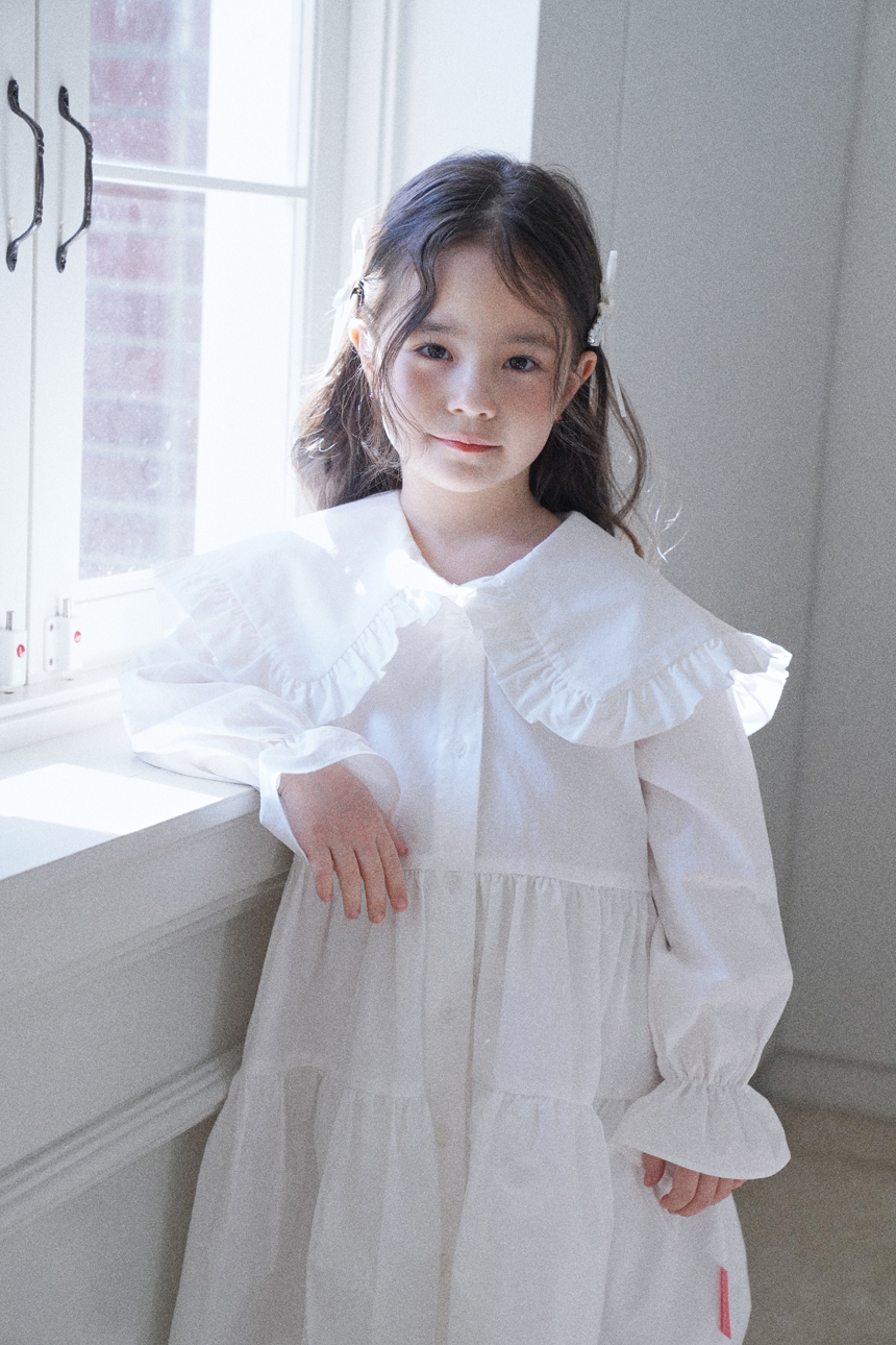 스윗비터 키즈 러플 셔츠 원피스