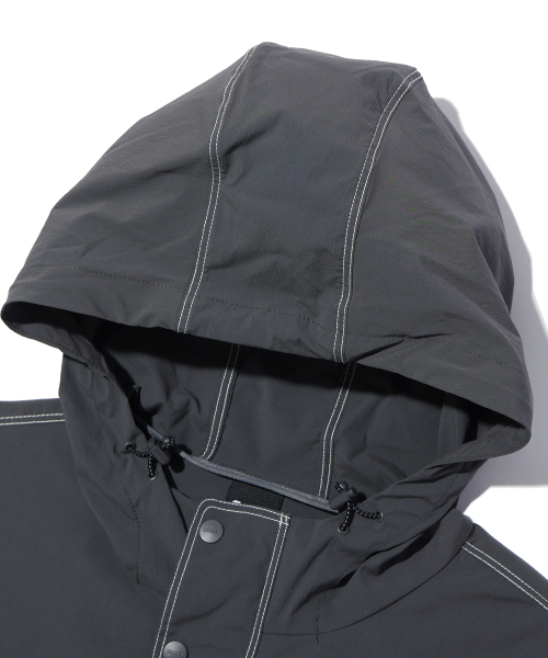 Анорак с контрастной строчкой DARK GREY (MP2TU220-073)