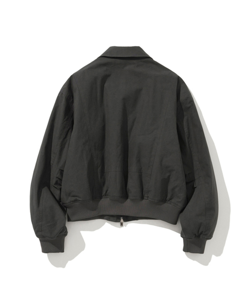 Washed Bomber Jacket Black