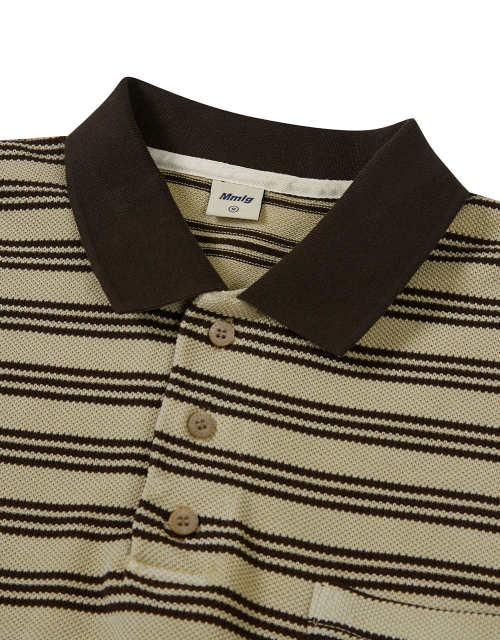 [Mmlg] OVERDYED BS PIQUE SHIRT (BEIGE)