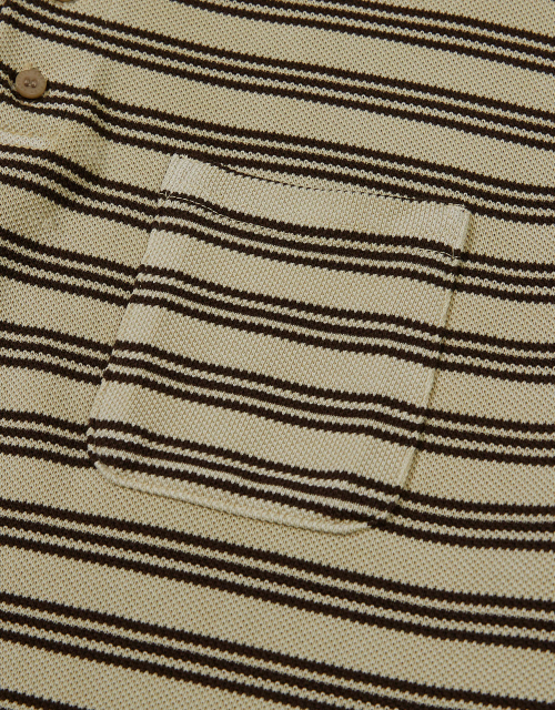 [Mmlg] OVERDYED BS PIQUE SHIRT (BEIGE)