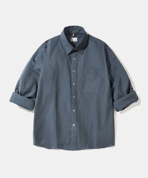 Midnight Pinstripe Shirt S168