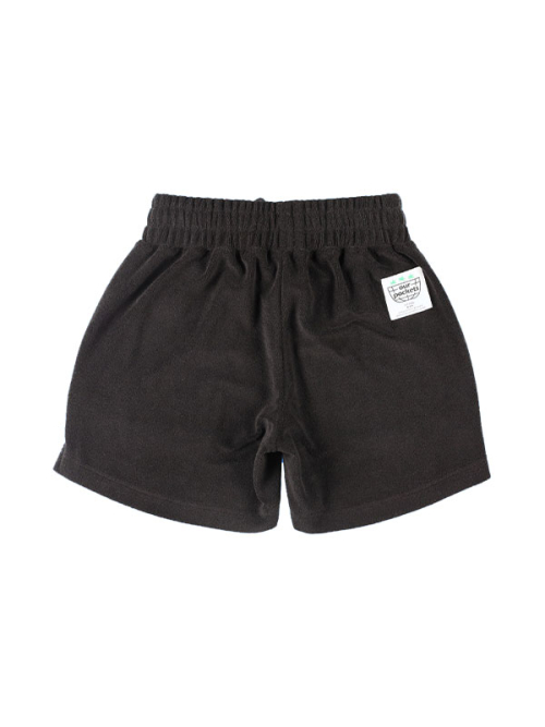 Махровые полушорты с рисунком (Black)