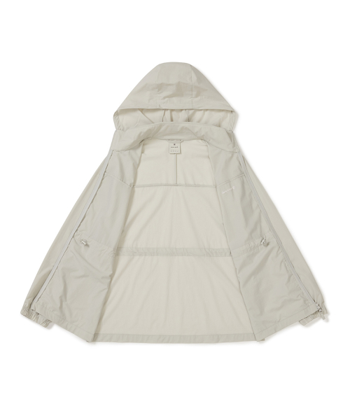 Женская ветровка со съемным капюшоном Air Dot (S25MWTWB35) Light Beige