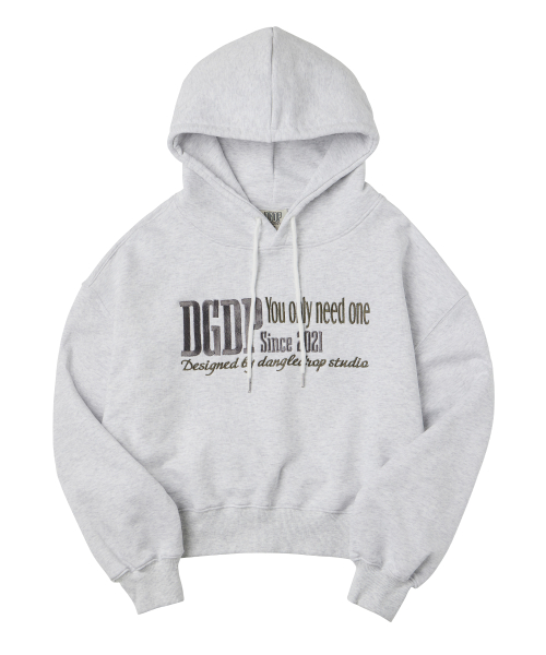 Кроп-худи DGDP YOU NEED White Melange