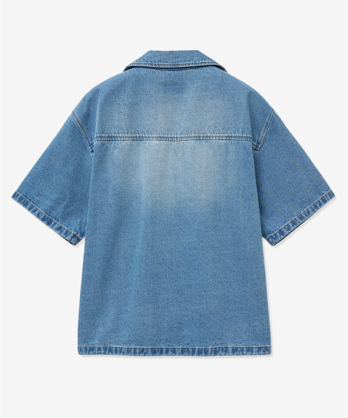Vintage Denim Over Shirt (Washed Blue) TNSH5E204B2