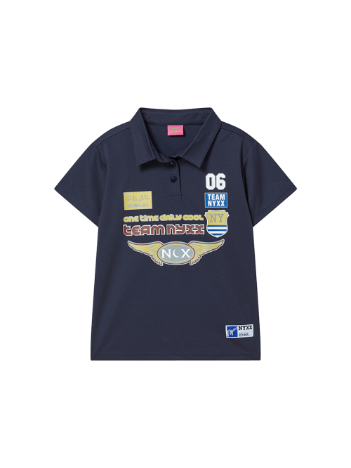 RACING PIQUE POLO SHIRTS NAVY