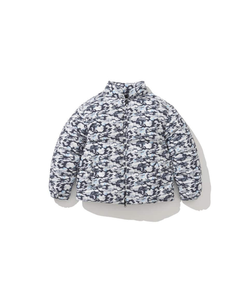 Men Camouflage Down Jumper White