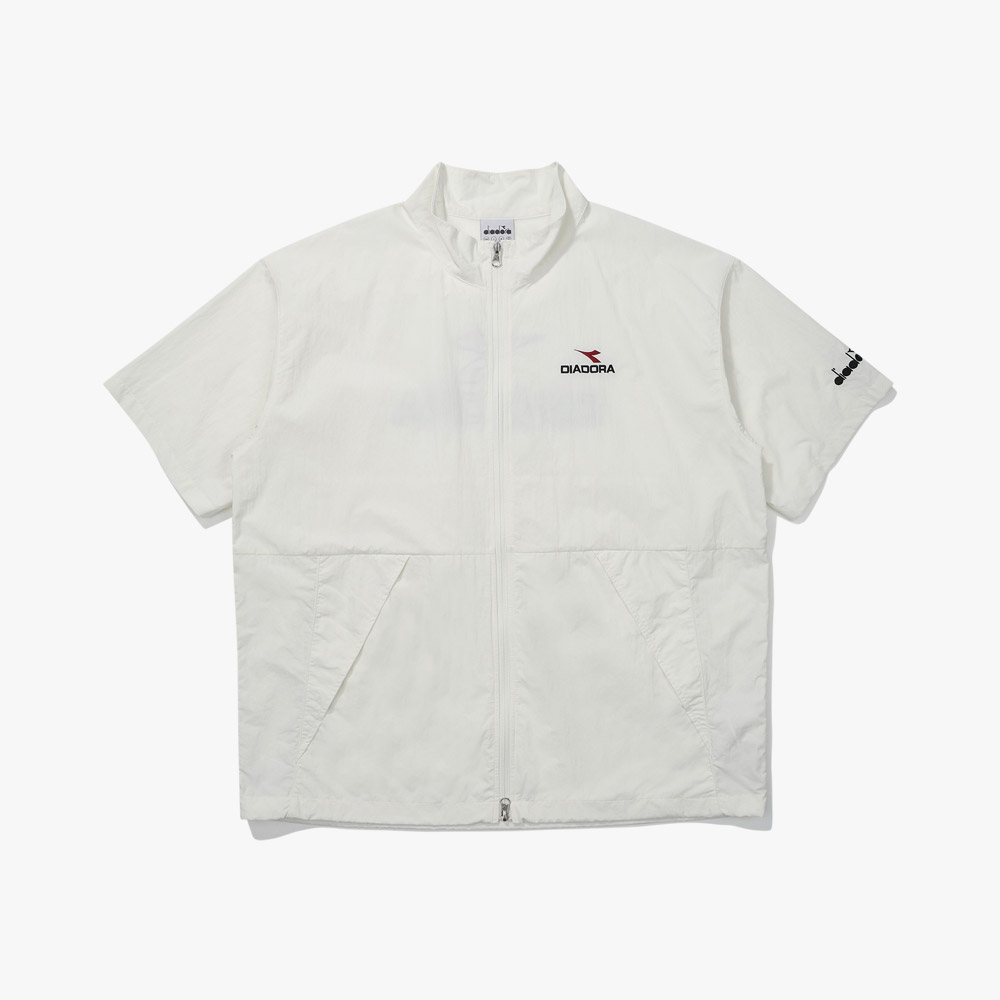 Comfy куртка полная молния с коротким рукавом Off White