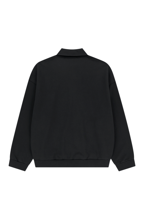 LOGO POLO SWEATSHIRT [BLACK]