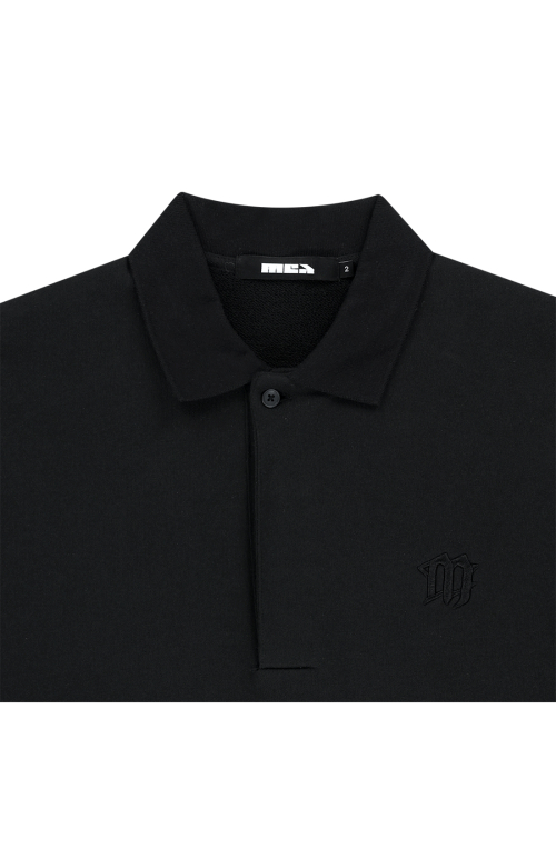 LOGO POLO SWEATSHIRT [BLACK]