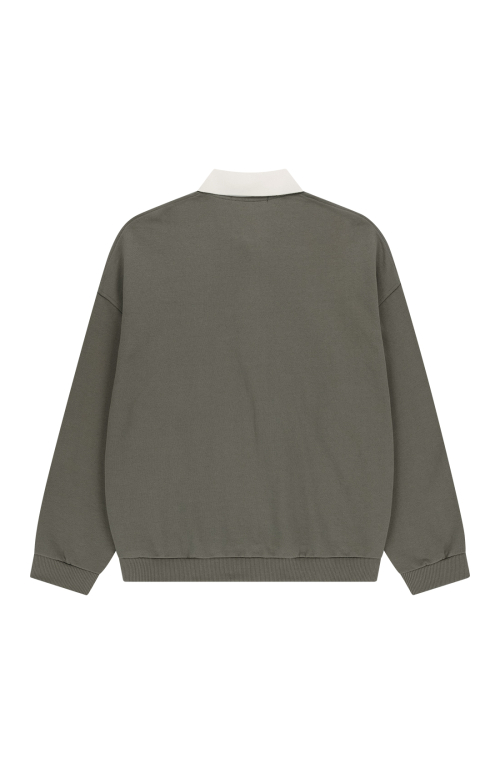 LOGO POLO SWEATSHIRT [KHAKI]