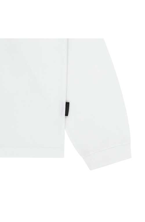 STRIPE V NECK L/S [WHITE]